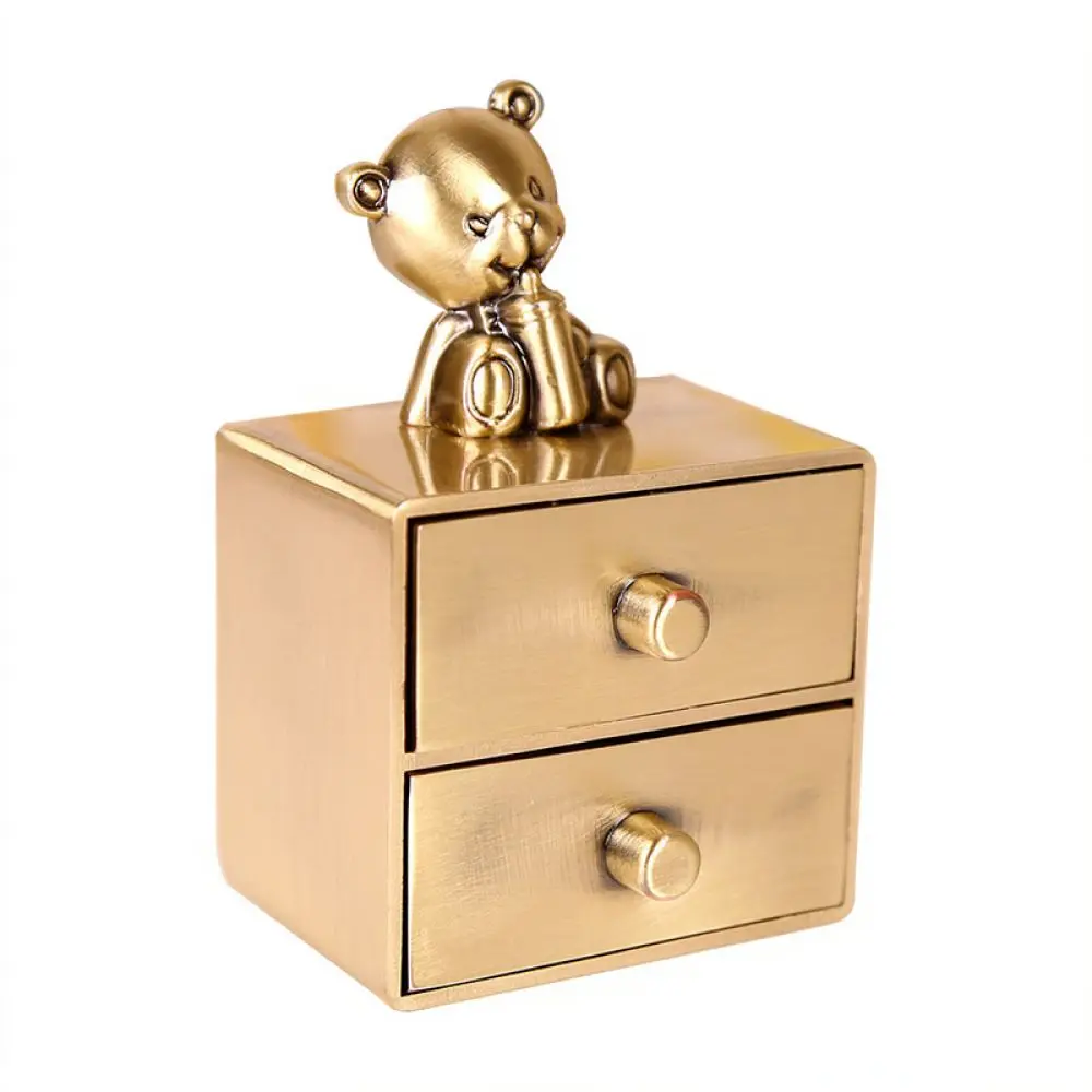 Baby Tooth And Hair Keepsake Organizer Box European Metal Drawer Container Creative Souvenir Gift For Nursery