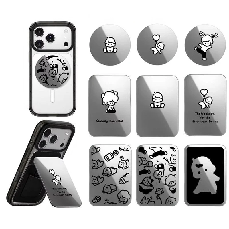 

Cute Baby Bottle Magnetic Grip Card Holder Phone Stand for IPhone Holder Mount Support for Galaxy Phone Accessories