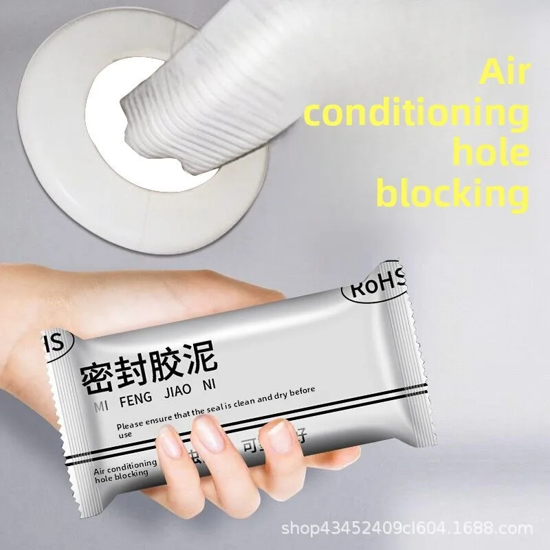 Sealing Putty For Air Conditioner Hole Wall Gap Filler Waterproof Air Conditioning Sealant Mud For Pipe Holes Crack