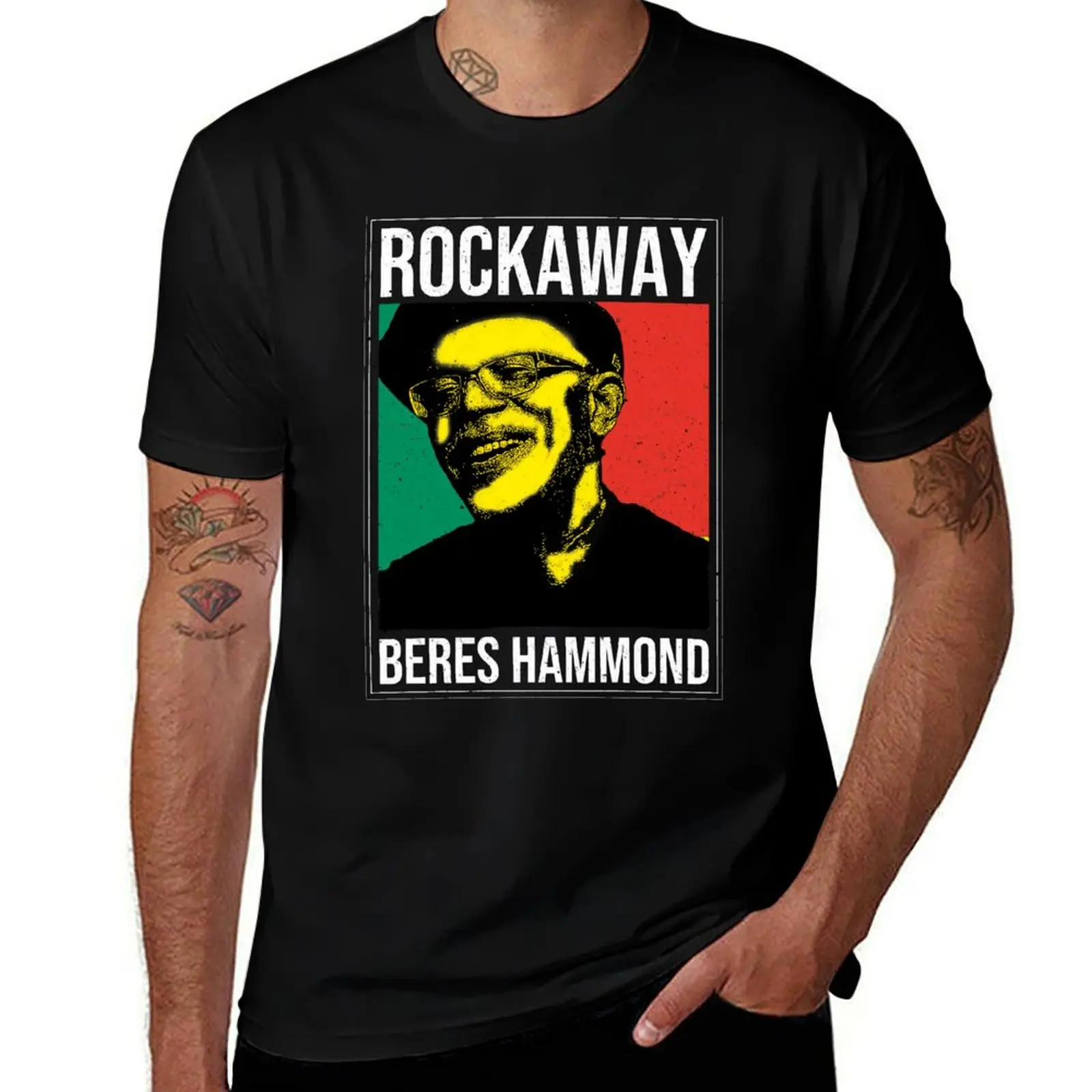 

Rockaway - Beres Hammond T-Shirt t shirt for man 100 percent cotton man tshirt T-Shirt