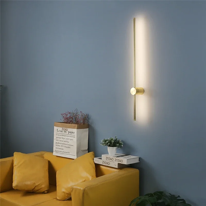 Nordic simples e moderno lâmpadas de parede led longo pendurado luzes da sala estar decoração sofá fundo da parede luz quarto lâmpada cabeceira