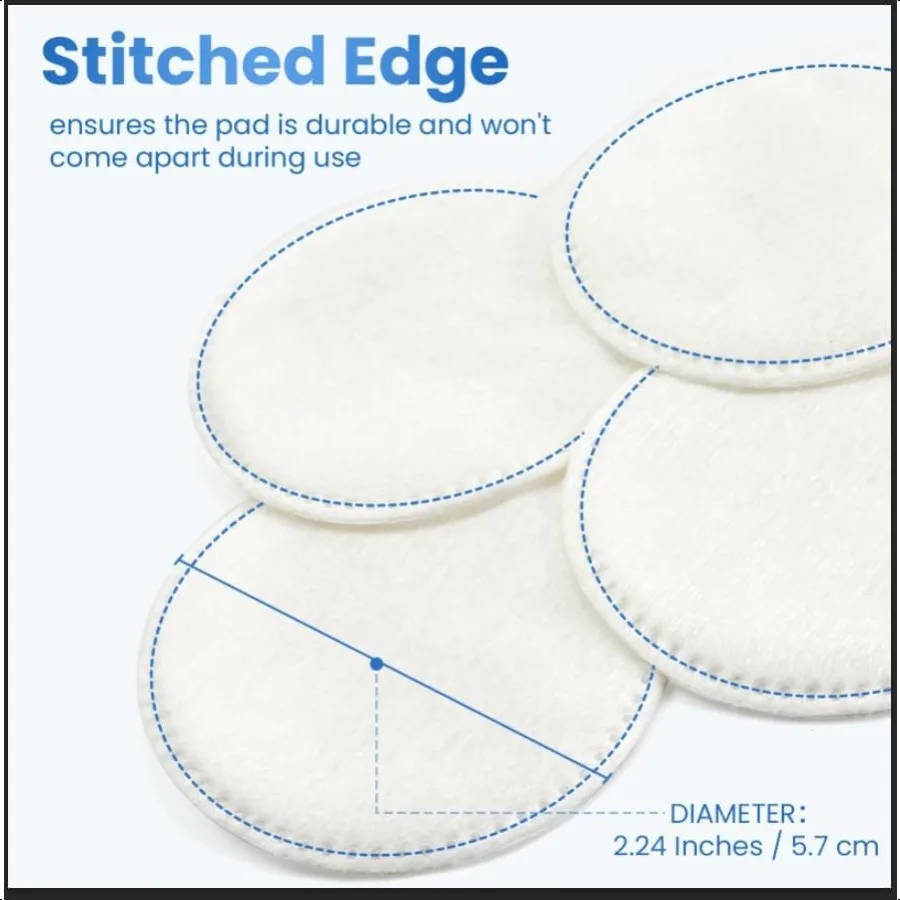 Tampons de coton ronds de 160 points pour le visage, tampons démaquillants absorbants doux et non pelucheux pour tous les Types de peau, utilisés pour les démaquillants