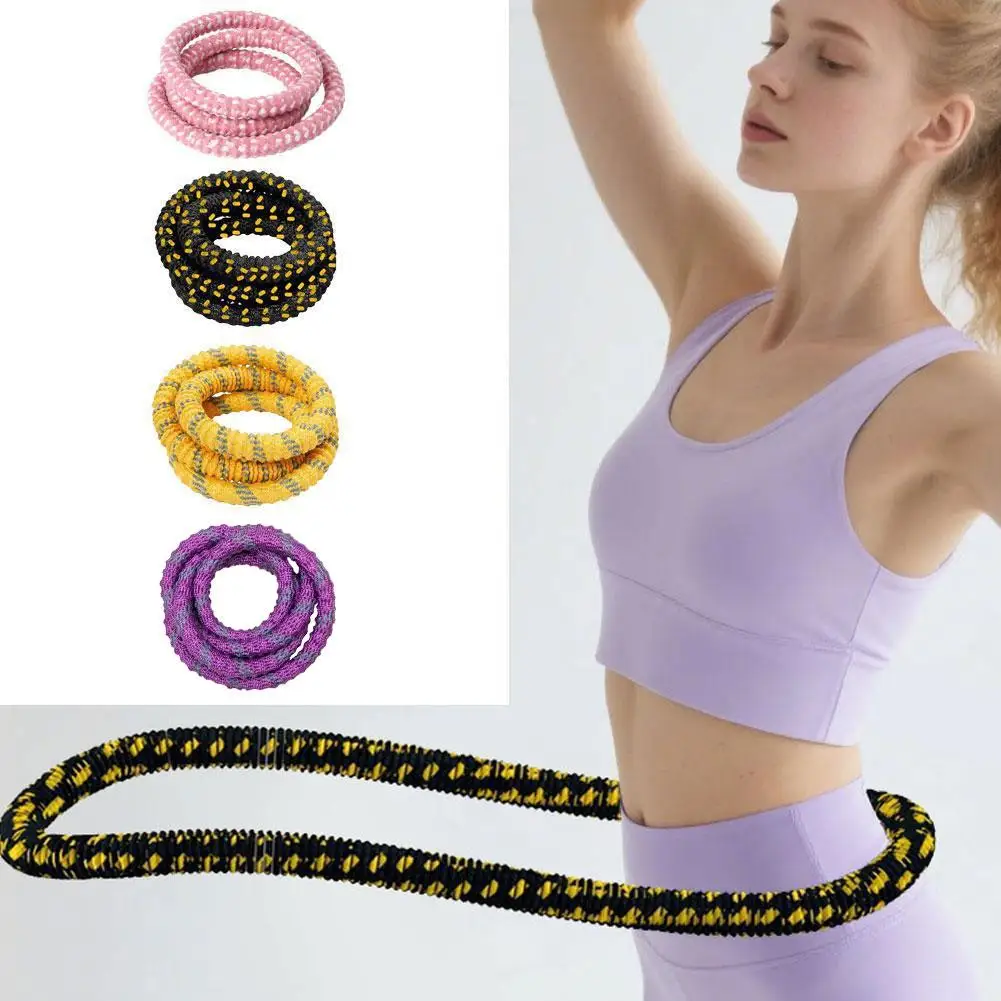 

1Pc Fitness Circle Portable Exercise Ring Foldable Waist Shaping Soft Spring Circle Abdominal Exercise Ring for Aerobic Exercis