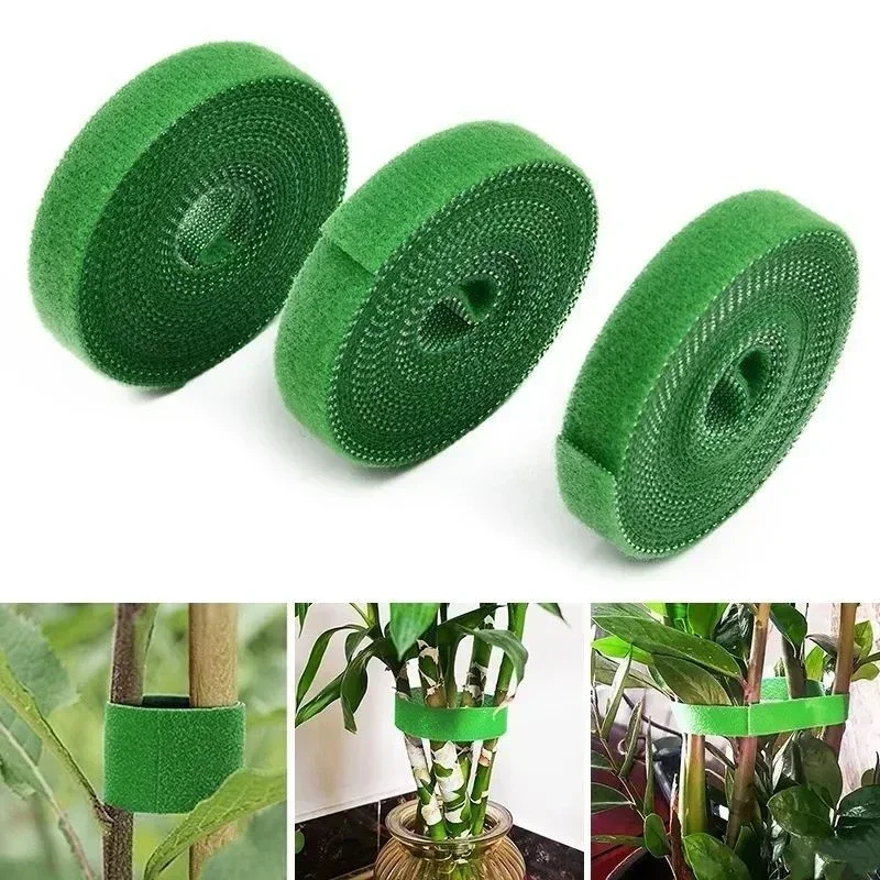 

2M Climbing Vine Green Plant Modelling Wrap Tie Garden Hook and Loop Bamboo Pole Fixing Tree Branch Flower Arrangement Support