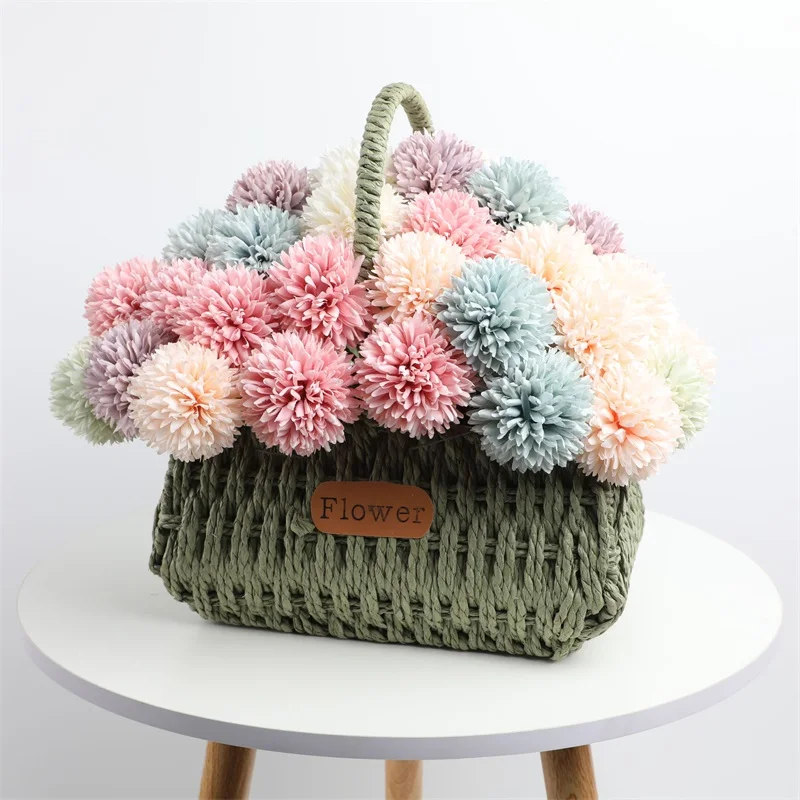 Artificial Flowers Hydrangea Bouquet Wedding Decoration Fake Flower Craft Home Room Vase Decor Accessories Center Table Ornament