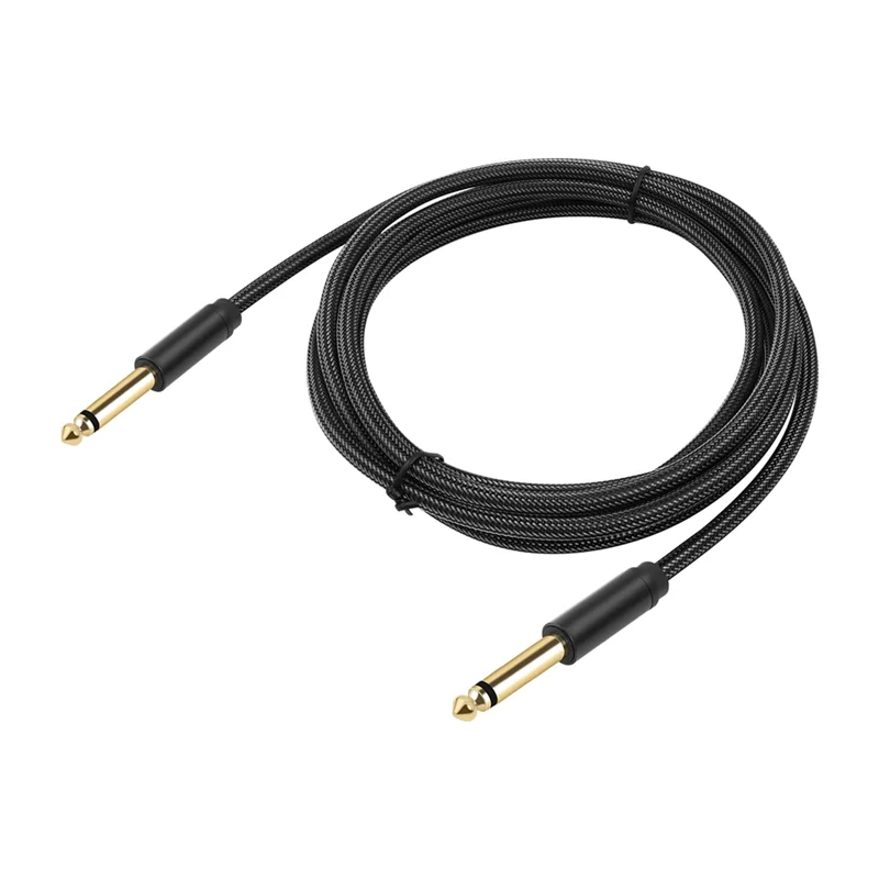 

Dropship-6.35Mm Guitar Cable Mono Port 1/4 TS Connection Line Male To Male Connector Instrument Cable Cord