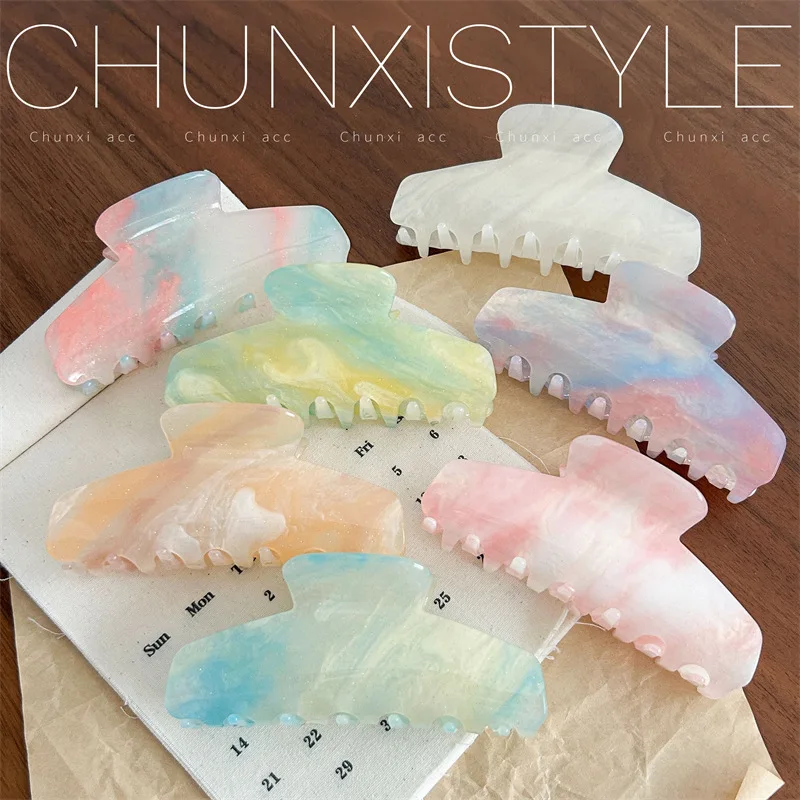 

Acetate Hair Claw for Women Large Gradient Back of Head Clip for Thick Hair Non Slip Strong Hold Dreamy Fashion Hair Accessories