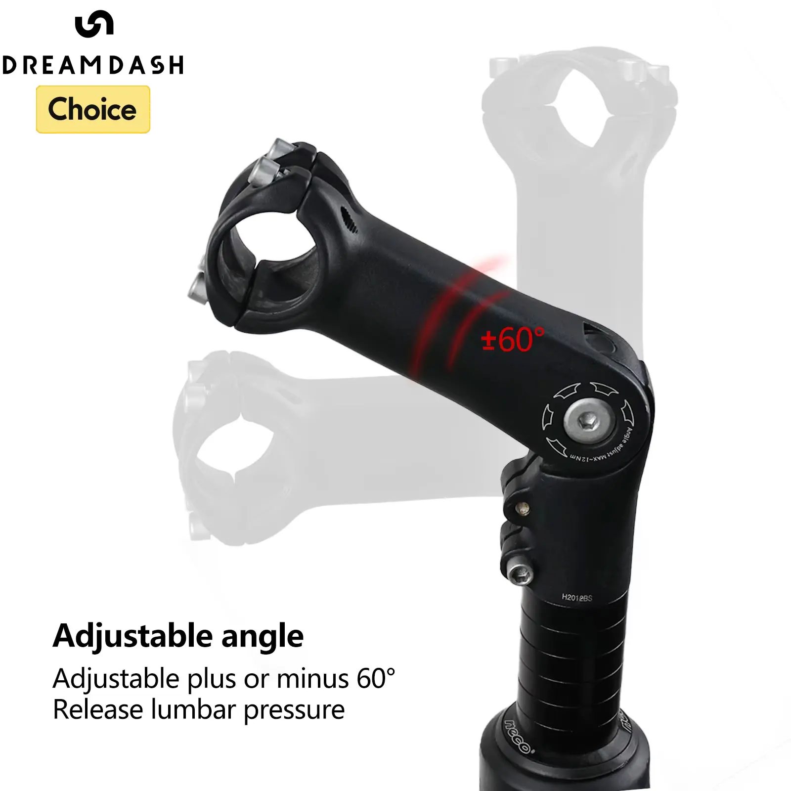 

1pcs Bicycle Stem Road Mountain MTB Bike Table 110mm Rod Adjustable 60° Front Fork Stem for 31.8mm Handlebar Power Parts