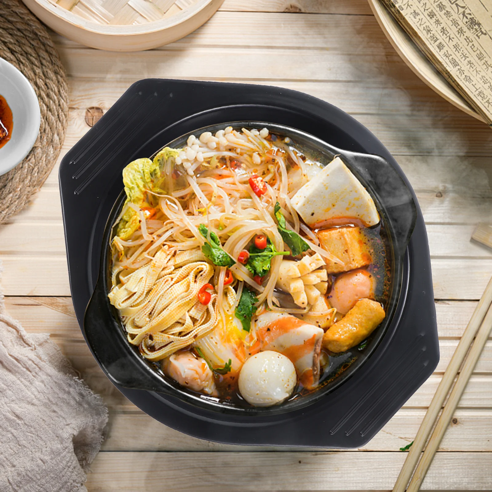 

2Pcs Casserole Tray Heat Resistant Pot Base Table Mat Insulation Anti-Scalding Pad for Kitchen Casserole Tray Table Mat