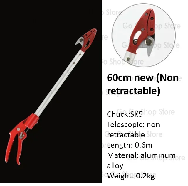 

High Pruning Scissors and Saws with Telescopic Rod / Garden Hand Tools Cutting High Tree Branches 60cm - 3.5m