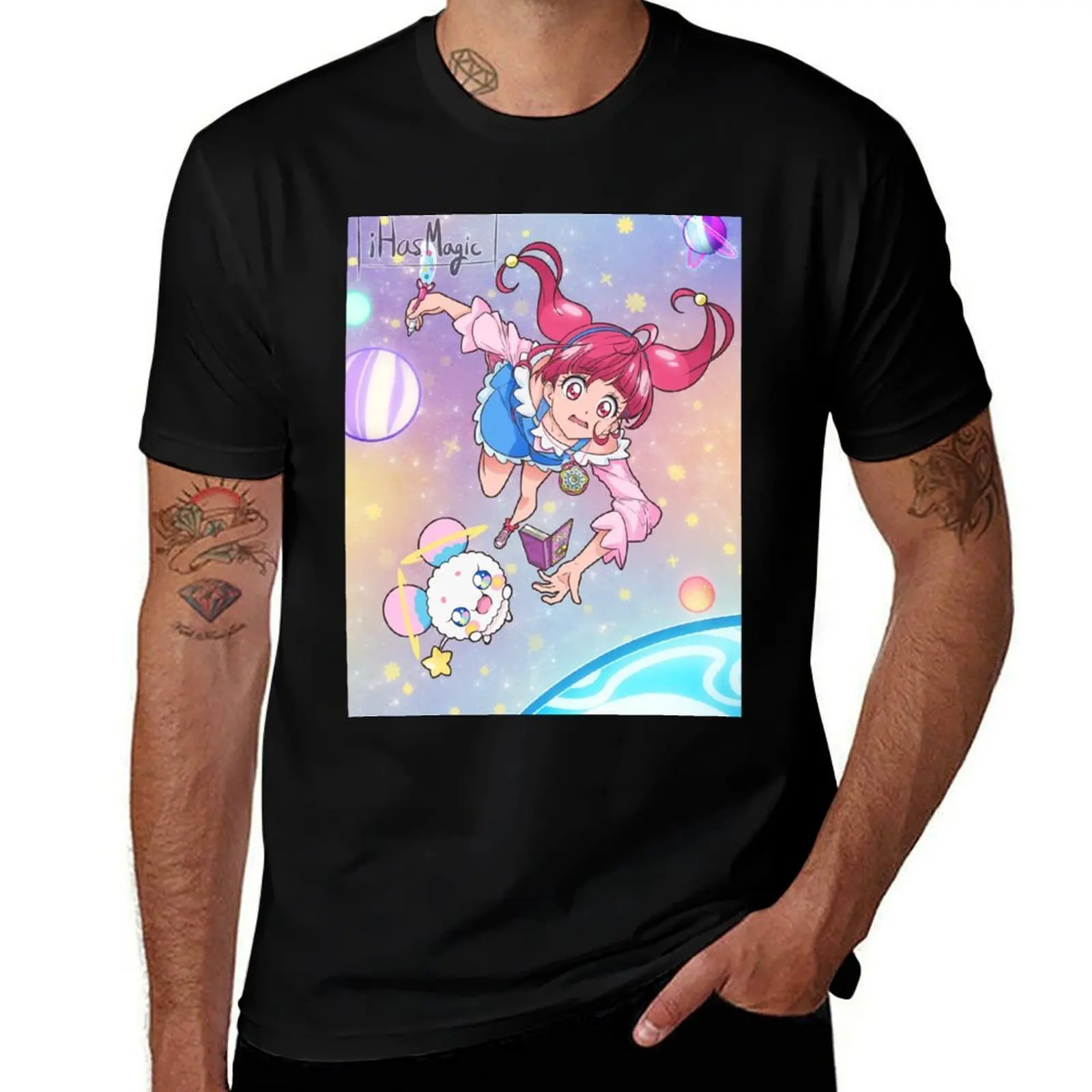 

Hoshina Hikaru - Star Twinkle Precure T-Shirt Vintage Print Crew Neck Tee