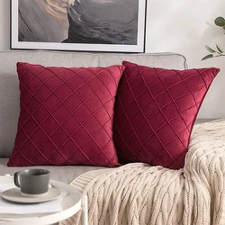 Velvet Cushion Cover Soft Pillow Cover Light Luxury Ins Nordic Home Sofa 45x45cm  for Living Funda Cojin Ramadan Decoration 2023