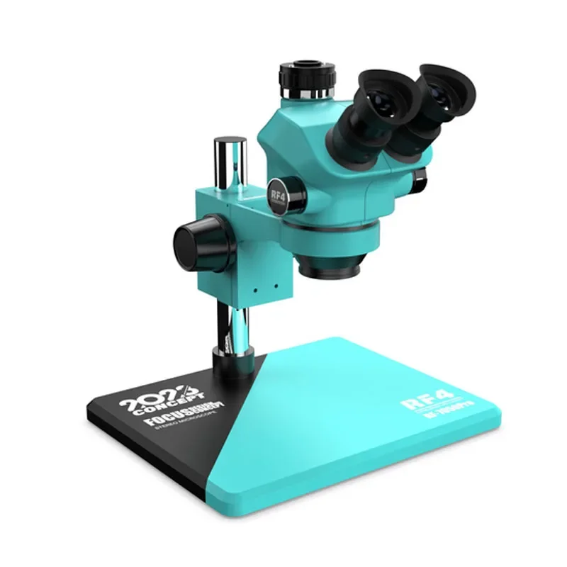 7050Pro 7-50X Triocular Synchronous Microscope Phone PCB Electronic Component Repair Magnification Knob 6 Gear Locking Zo
