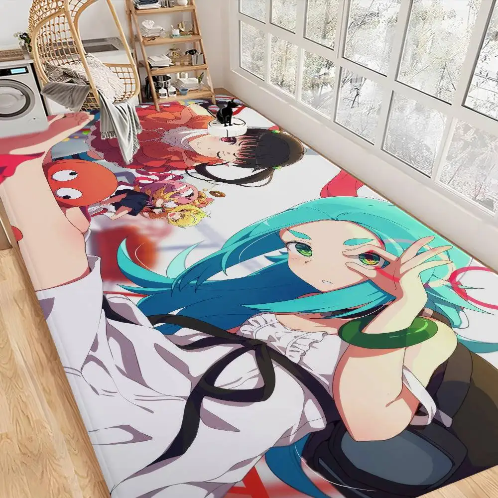 Anime M-Monogatari Series Bathroom Mat Anti-slip Absorb Water Long Strip Cushion Bedroon Mat Welcome Doormat