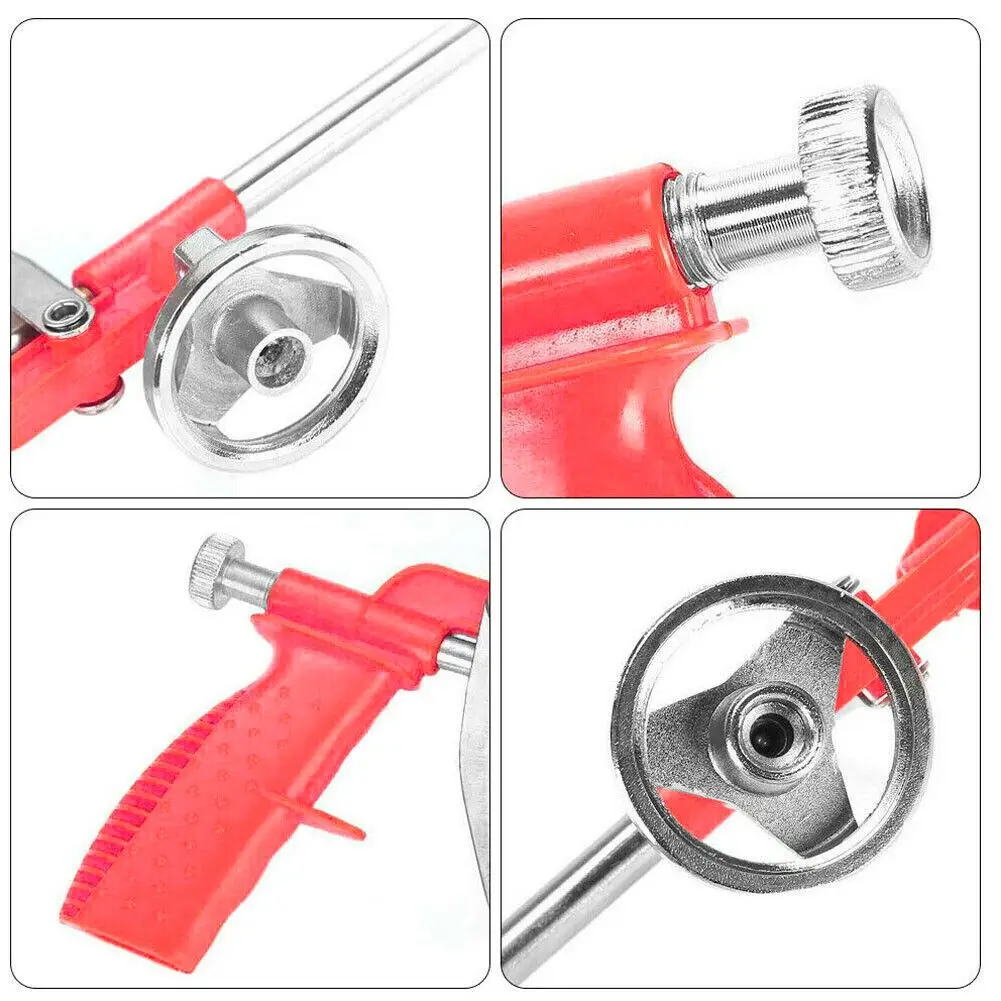 Metal Polyurethane Foam Gun Mounting Foam Glue Polyurethane Foam Sealant Foam Gun Construction Tools  Insulating Filling Sealing