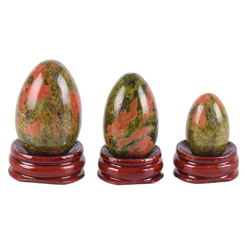 

Yoni Egg Natural Stone Eggs Set Unakite Crystal Mineral Ball Kegel Exercise Pelvic Floor Muscle Vagina Woman Health Care