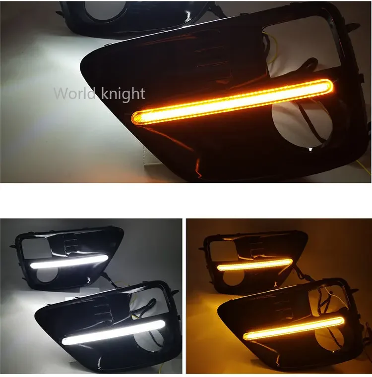 LED 2pcs Fog Lamp for Subaru WRX 2015 2016 2017 Daytime Running Lights Headlights White Yellow Car Styling Accessories 1 Pair