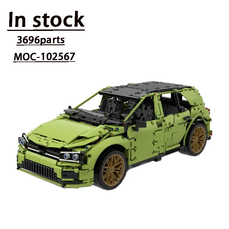 42115 Classic Set Is Compatible with New MOC-102567 Super Golf R Sports Car Assemblyblock Model 3696partsfor Kidsbirthdaytoygift