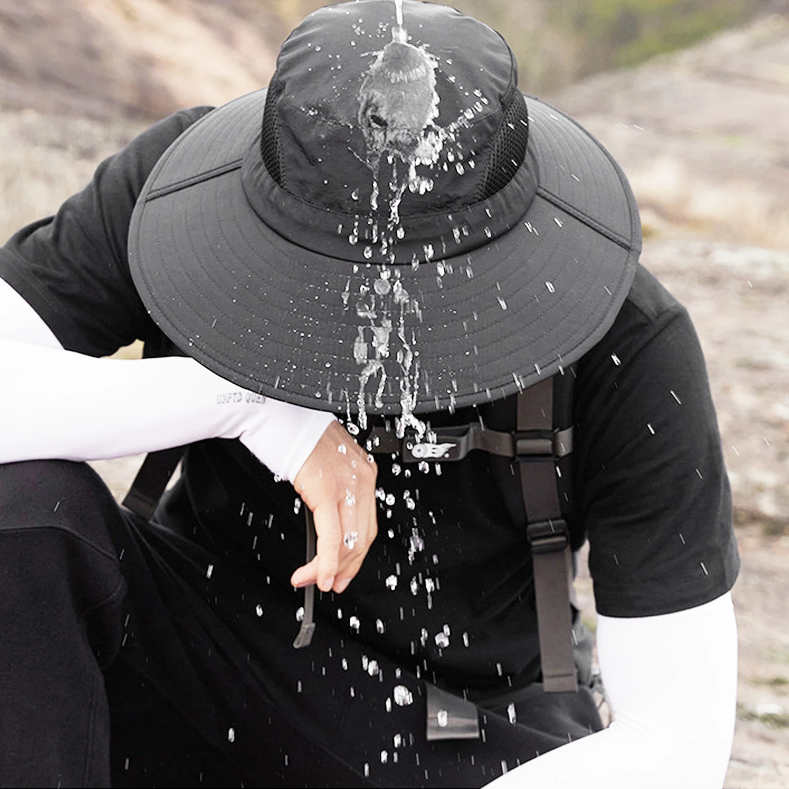 

Wide Brimmed Sun Hat Summer Bucket Hats for Men Supply Sunscreen Fisherman Hat Beach Camping Travel Photo Shooting