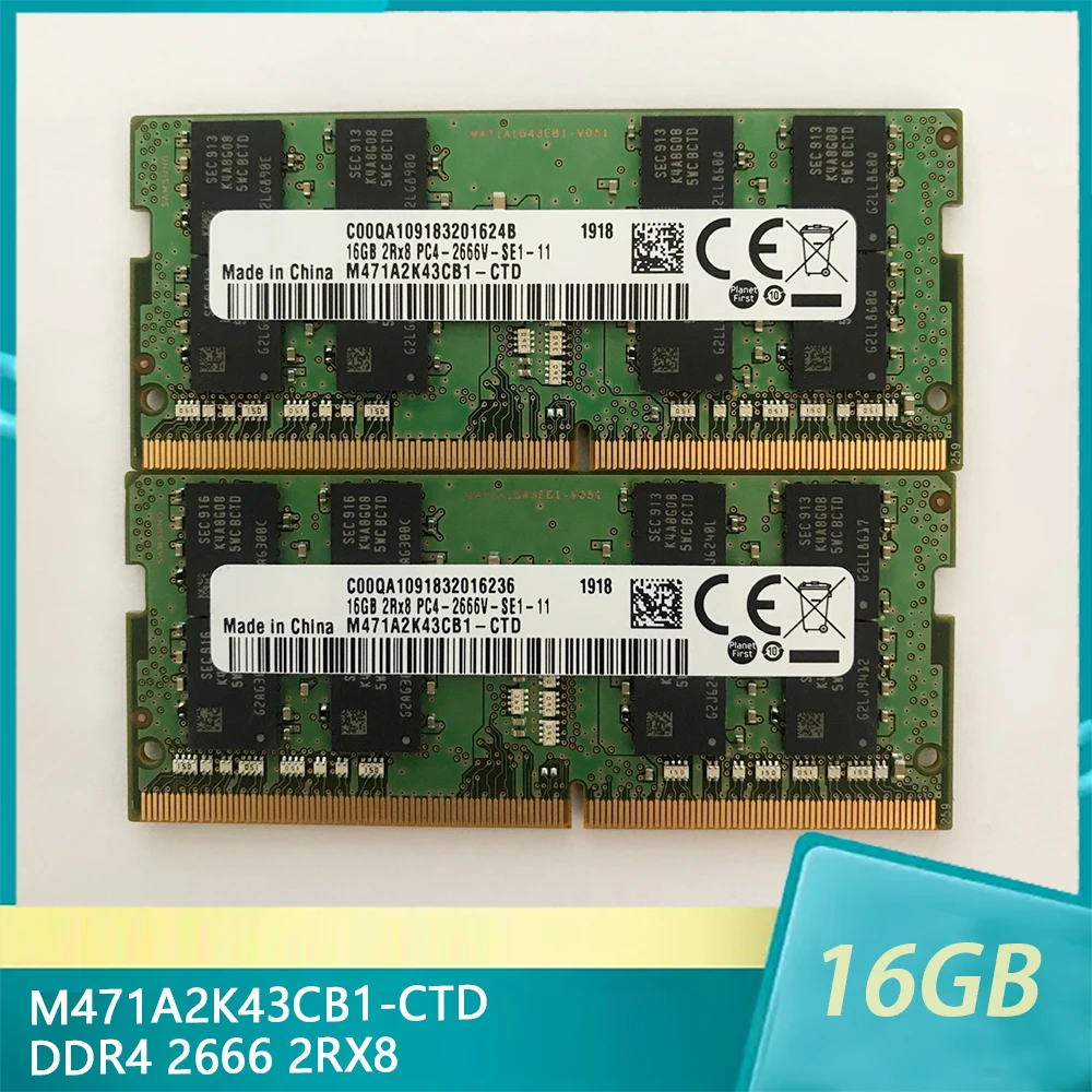 

1 шт. для Samsung M471A2K43CB1-CTD DDR4 2666 16G 2RX8 PC4-2666V 16GB память для ноутбука