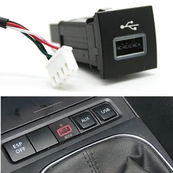 Car USB Input Adapter Audio Radio u-disk flash Socket Interface Cable for VW Golf 6 Jetta MK5 EOS Scirocco