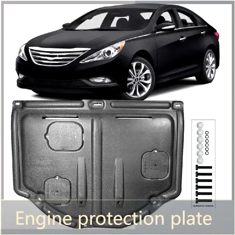 Voor Hyundai Sonata 8 2.0 T-2.4 T 2011-2014 Zwart Onder Motor Guard Plaat Splash Shield Modder spatbord Cover Spatbord Protector