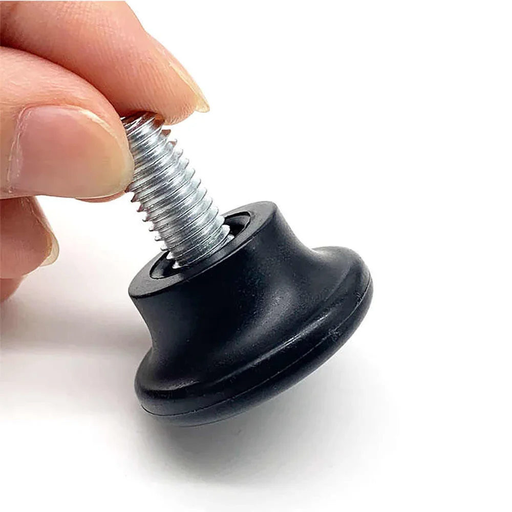 4/30Pcs Plastic Adjustable Feet Pad Galvanized Screw M8 Table Chair Balck Leveling Foot Pad Furniture Leg Anti-shock Protection