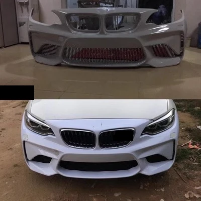 Body kit Front Rear Bumper assembly for BMW 2 series F22 F23 218i 220i modified M2 style tail throat Auto Accessories