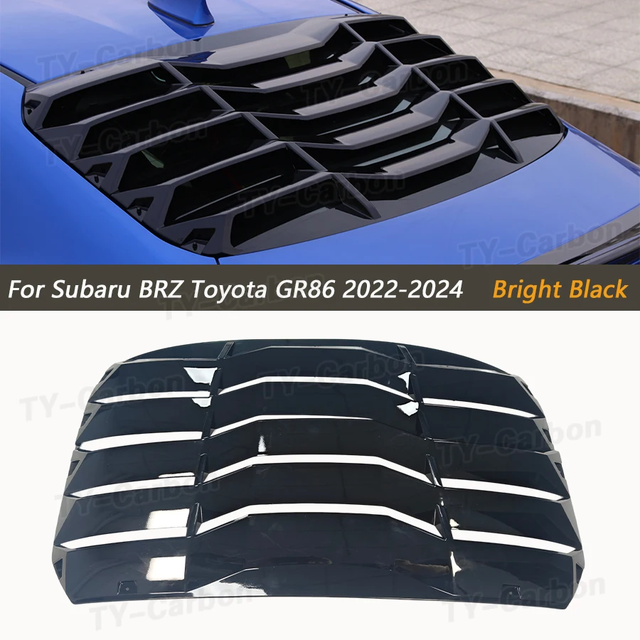 Heckscheiben-Jalousie für Toyota GR86 Subaru BRZ ZN8 ZD8 ABS Schwarz Windschutzscheiben-Sonnenschutzabdeckung 2022+