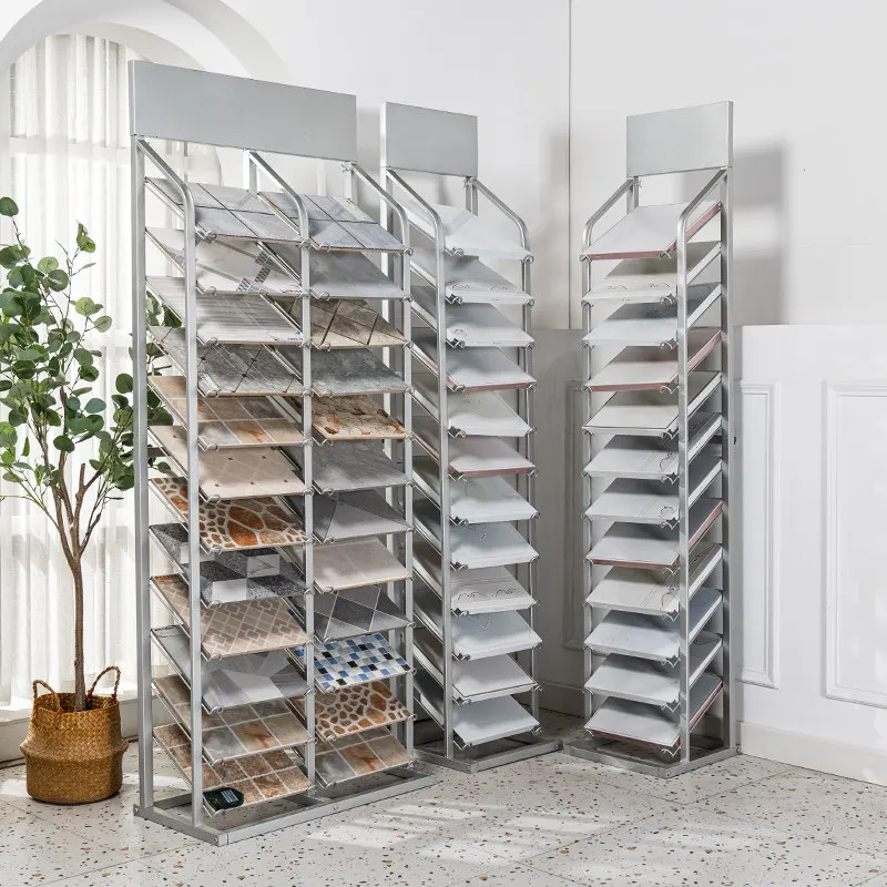 Tile display rack Aluminum gusset plate Sample rack Stone color plate  Door panel color card rack Integrated ceiling Wood
