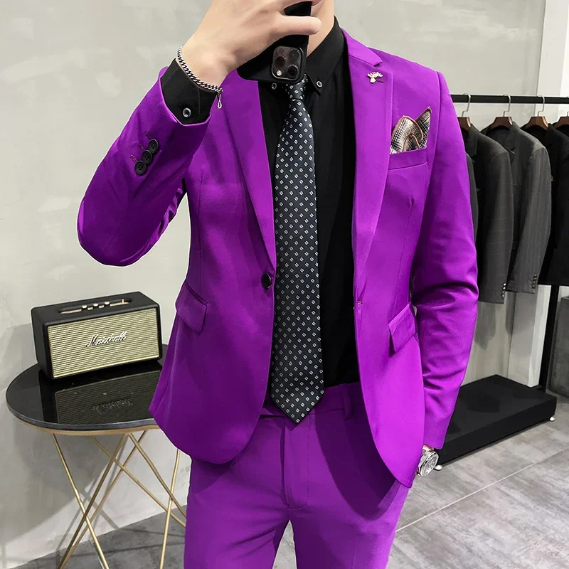 

H71 Formal suit jacket groom's dress single suit top