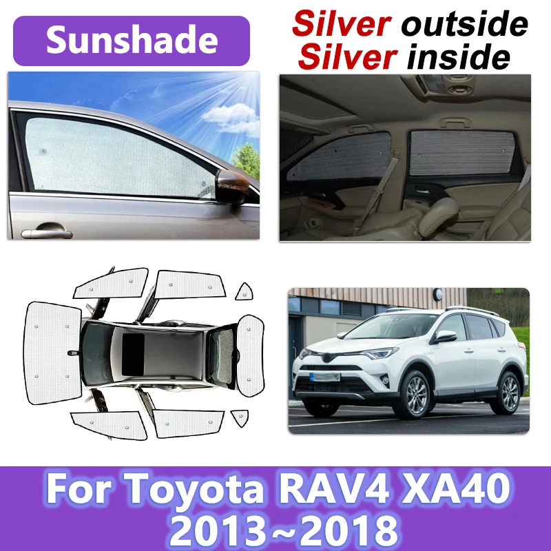 

For Toyota RAV4 XA40 Accessories 2013~2018 Car Reflector Shade Visor UV Blocking Heat insulation Drop Temperature Tool Auto Part