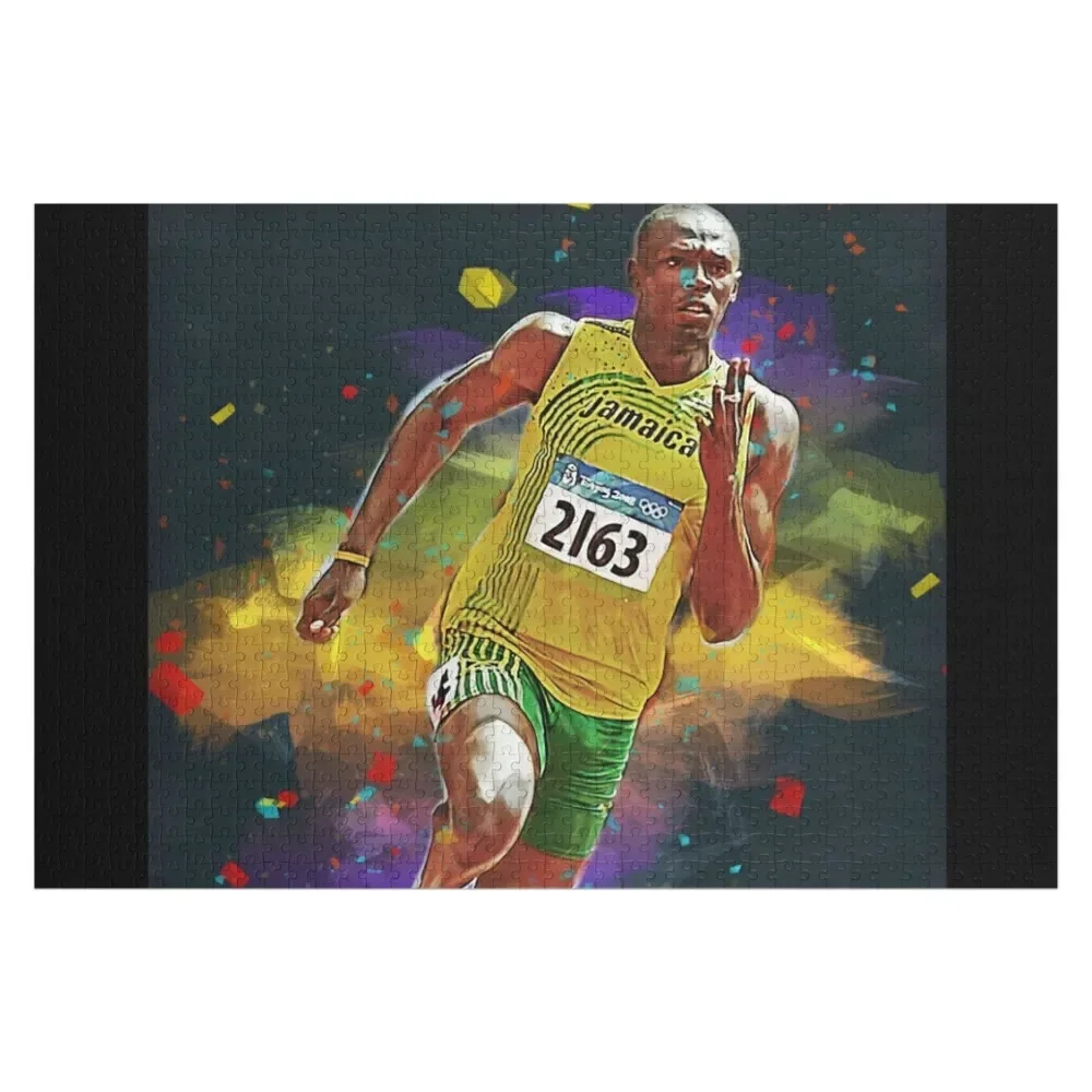 

Wallpaper Usain Art Jigsaw Puzzle Customized Picture Toddler Toys Wooden Compositions For Children Puzzle