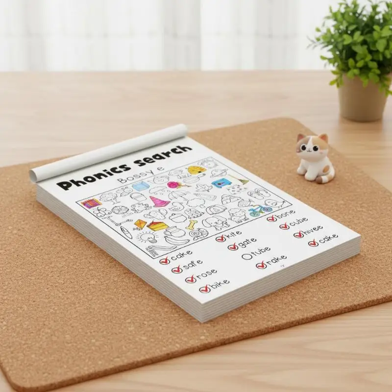 4-8 Year Olds Phonics Activity Workbook Enhance Reading Skills with Interactive Word Search