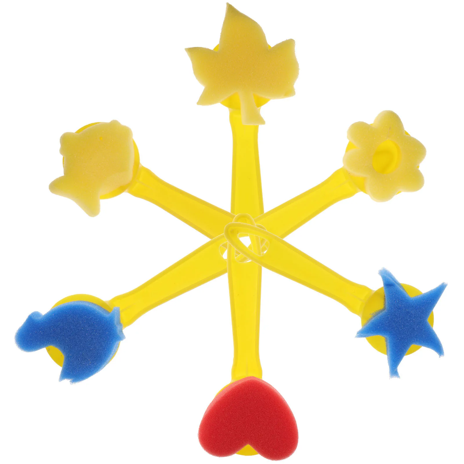 6 قطعة فرش الرسم الإسفنجية الرغوية للفن الاكريليك إسفنجات الطلاء المسطحة DIY بها بنفسك نافذة تلوين المشاريع الحرفية سهلة التنظيف قابلة لإعادة الاستخدام #5