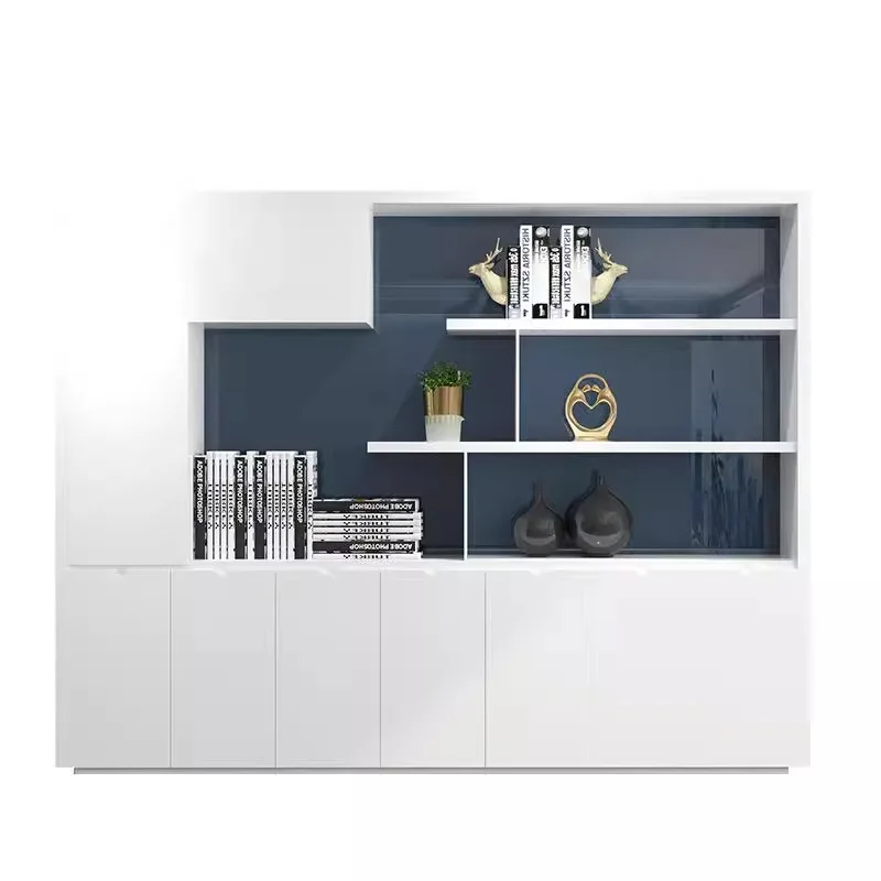 LMM Office Simple Storage Bookcase, Modern Creative Floor-standing Cabinet, Document Rack