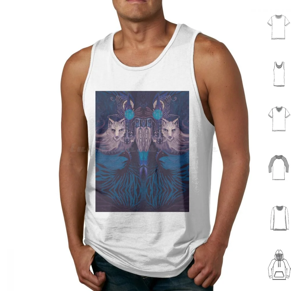 Óeinn | Odin | Wotan ~ Between Worlds Tank Tops Vest Sleeveless Odin Norse Mythology Norse God Wotan Gods Poetry Poetic Edda