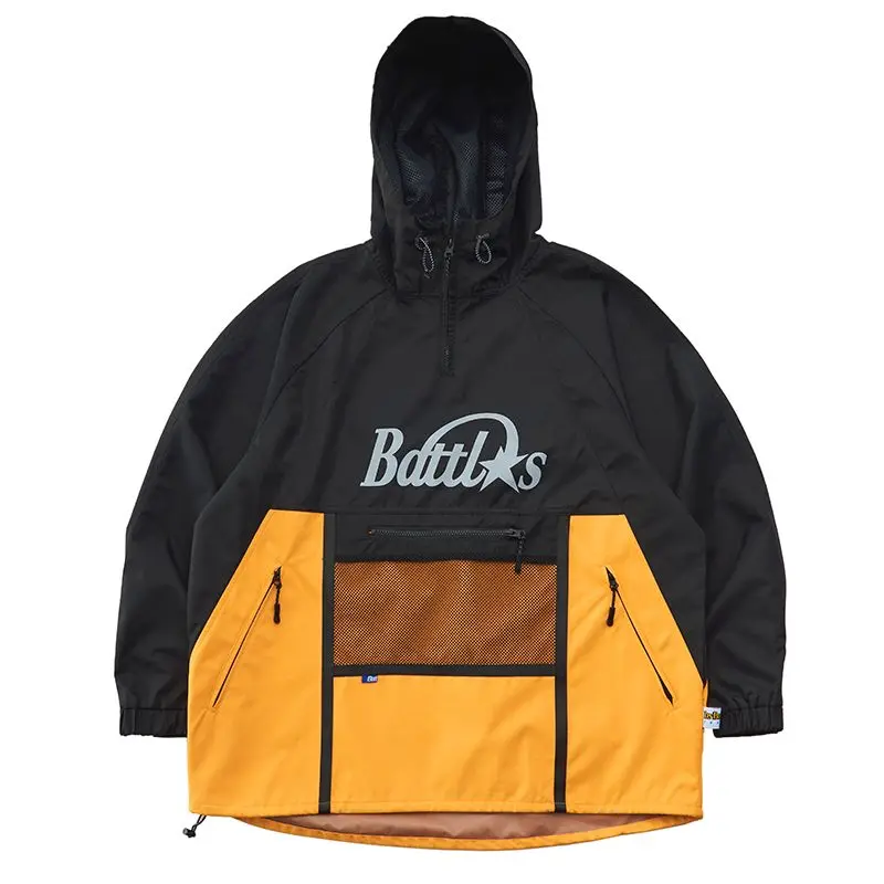 

Genuine 3-in-1 Composite Color Matching Jacket, Windproof and Waterproof Kangaroo Pocket Hooded Coat