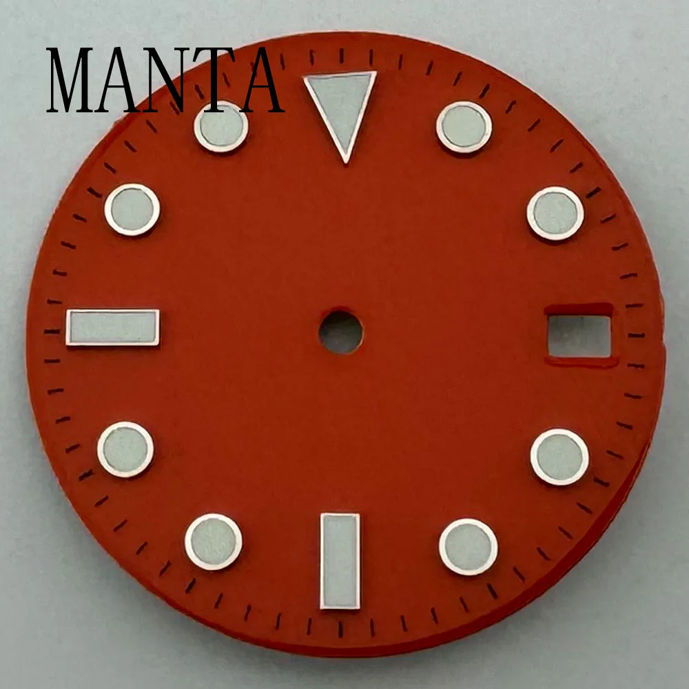 マンタ-ムーブメントウォッチに適合した滅菌ダイヤル、nh35、28.5mm、時計部品