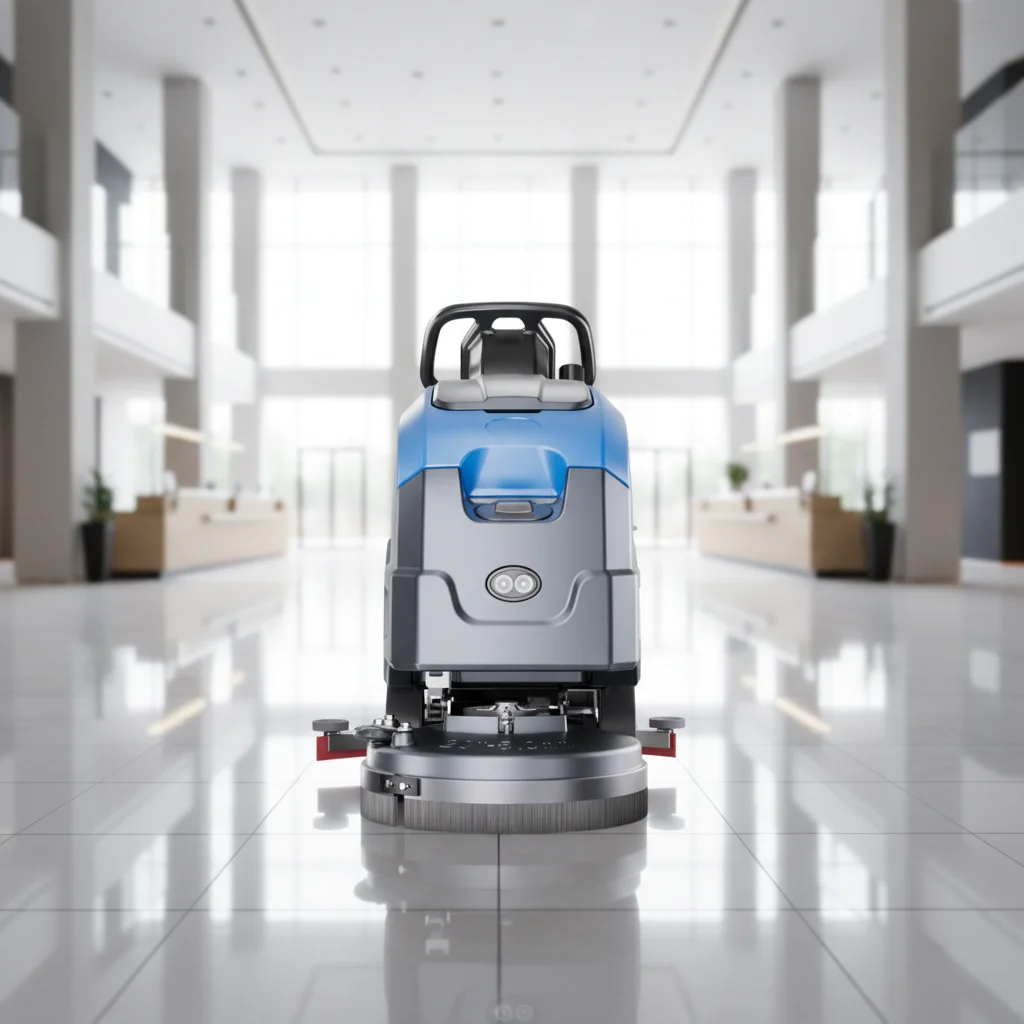 

Compact Commercial Cordless Floor Scrubber Machine for Supermarket Restaurant Cleaning