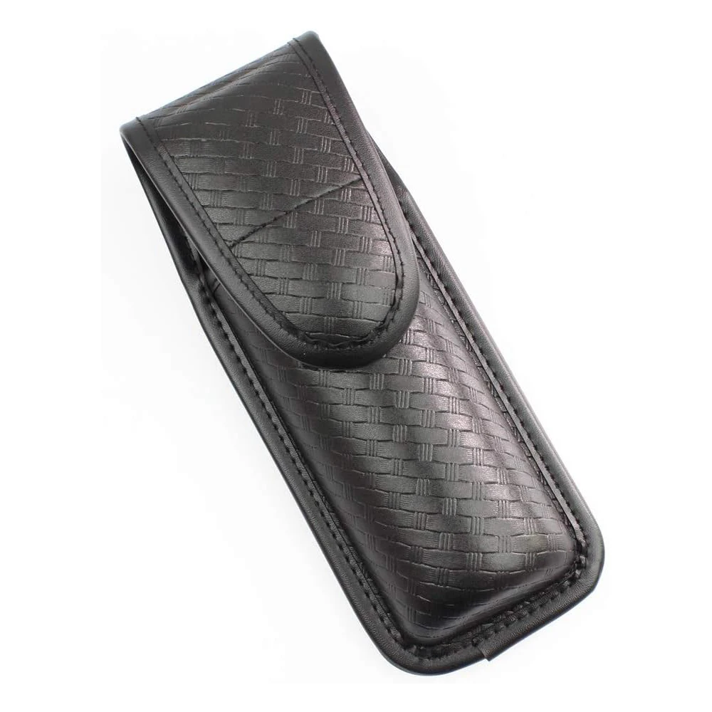 MK4 Hidden Snap OC Spray Pouch, Pepper Spray Pouch, Top Flap, Basketweave Black, Holster Only