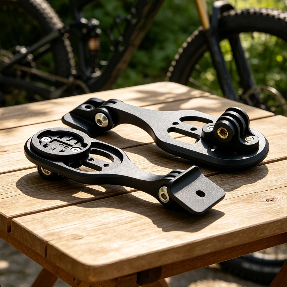 Soporte para Ciclocomputador para Manillar Y1RS para Bicicletas de Carretera Colnago, Soporte para GPS Garmin, Aleación de Aluminio 6061, Negro, 7cm, Accesorio de Ciclismo