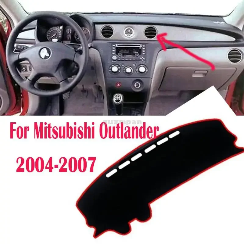 For Mitsubishi Outlander Dash Board Sunshade Carpet Dashboard Cover Protective Pad Car Accessories  2004 2007 2005 2006