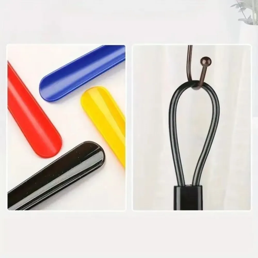 

Helper Tool 30cm Shoe Horn Plastic Long Handle Shoe Puller Sturdy Spoon Shape Shoes Lifter for Men Women
