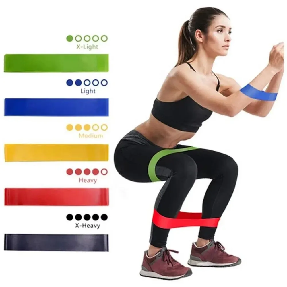 1PC Latex Resistance Circle Mini Mini Fitness Stretch Band Stretch Rally Band Strength Training Hip Stretch Circle Rally Band