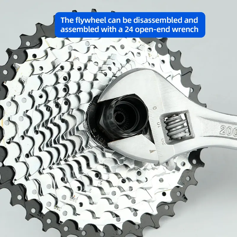 Deemount 2 in 1 Freewheel/Cassette Flywheel Socket Sleeve Tool 12 Teeth Bike Rear Threaded Hub Cog Flywheel Overhaul Extractor view 4