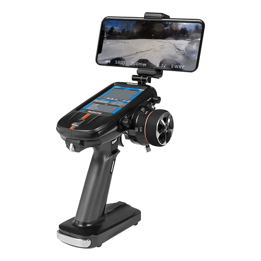 Radiolink RC8X Holder Mount 5.8G FPV Monitor Screen Phone Bracket CNC Aluminum Alloy RC Device for Remote Controller RC8X view 6