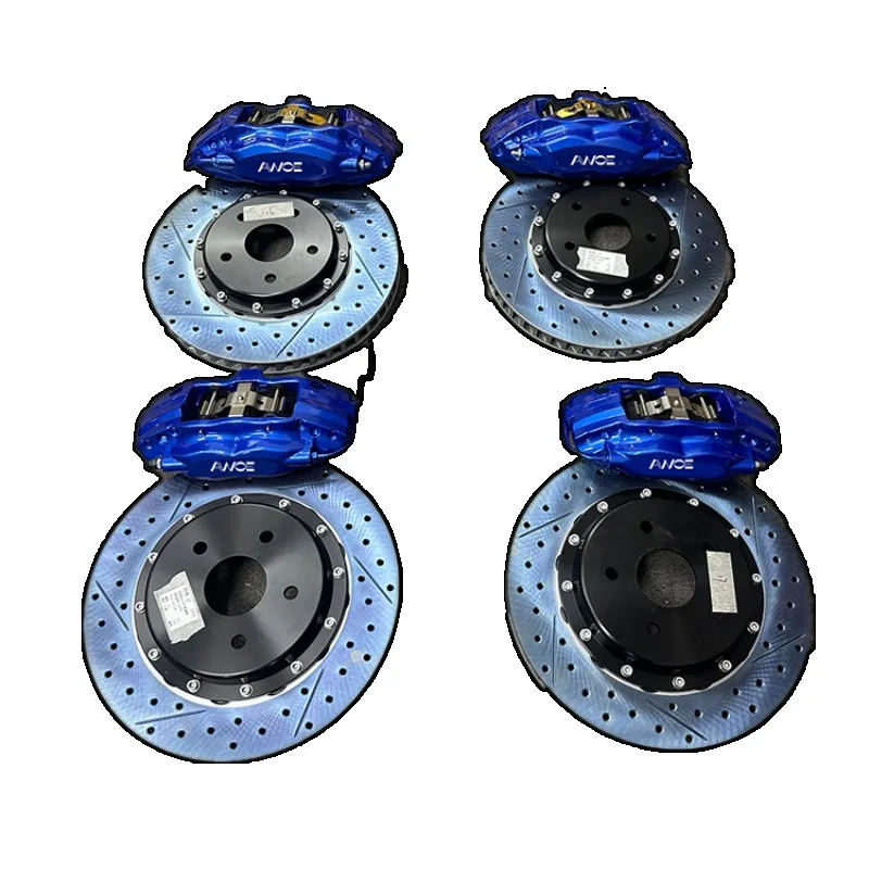26 StyleF50 4 Piston Brake Caliper 355*32mm Enlarge Slotted Brake Disc Car Accessory Brake Parts For AUDI A4 / A4L S4 S5 A5 B8 B 5