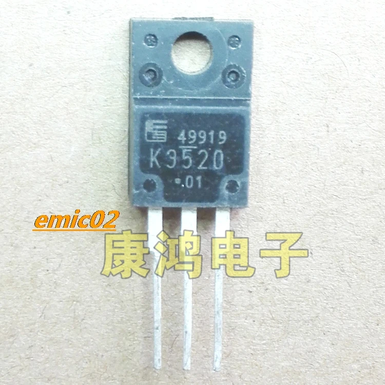 10pieces Original stock  K3520 2SK3520 TO-220F MOS 8A/500V