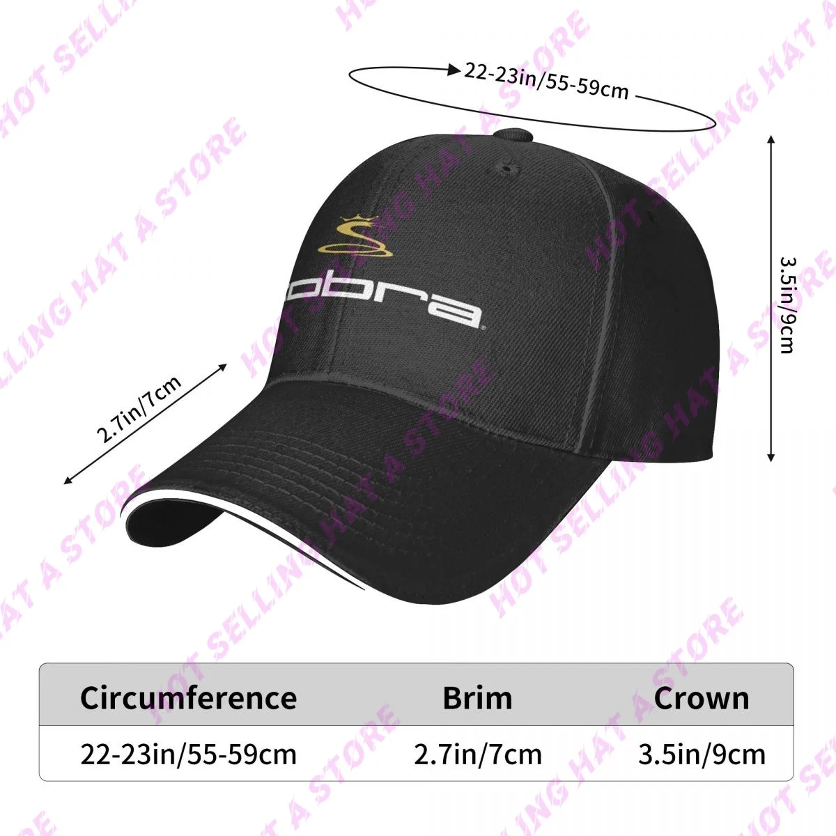 Summer Men Cap Cobras Multiple Colour Baseball Cap Adjustable Unisex Hats Adult Children Hat Shade Sport Baseball Hats Hip Hat